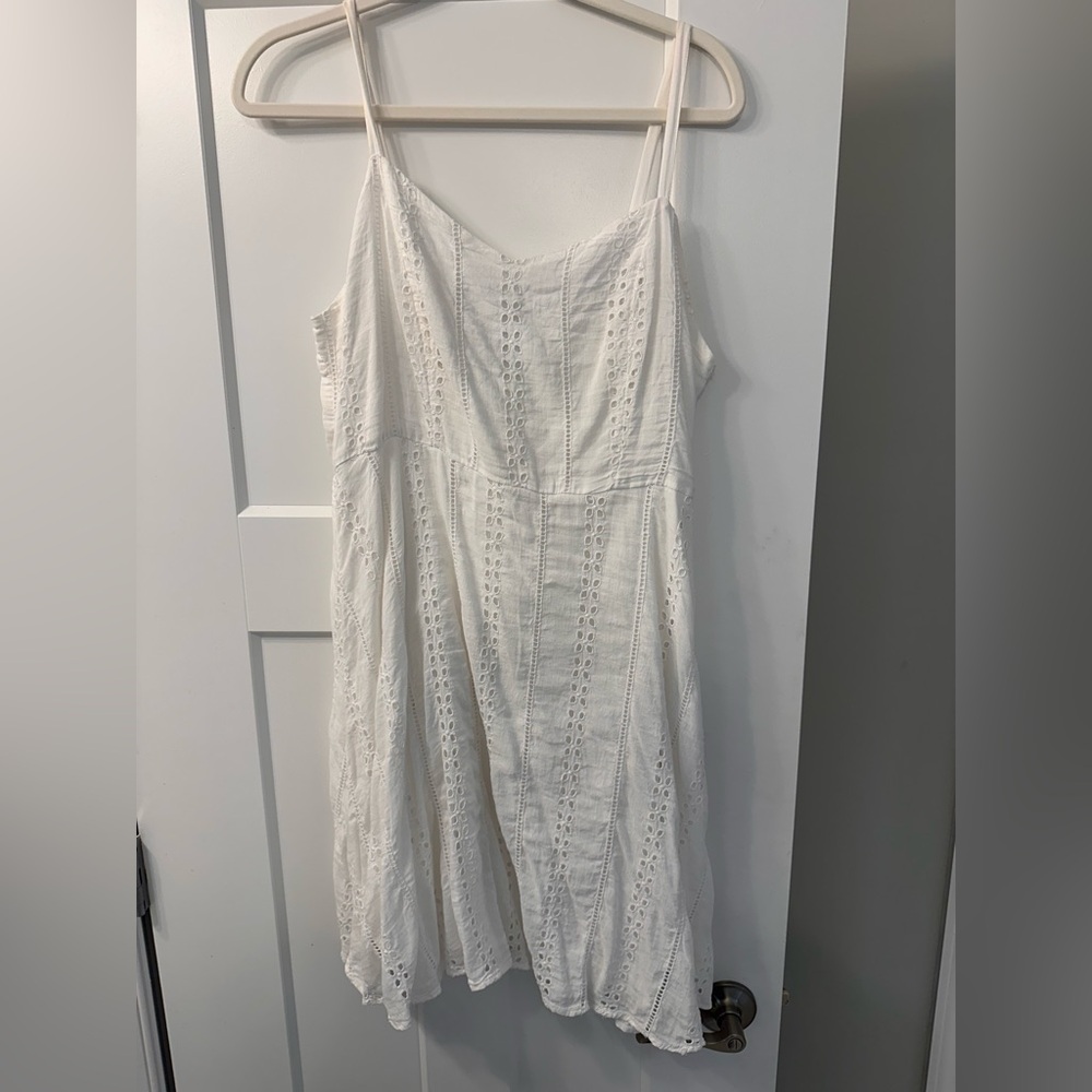 Old Navy White Eyelet Maxi Dress